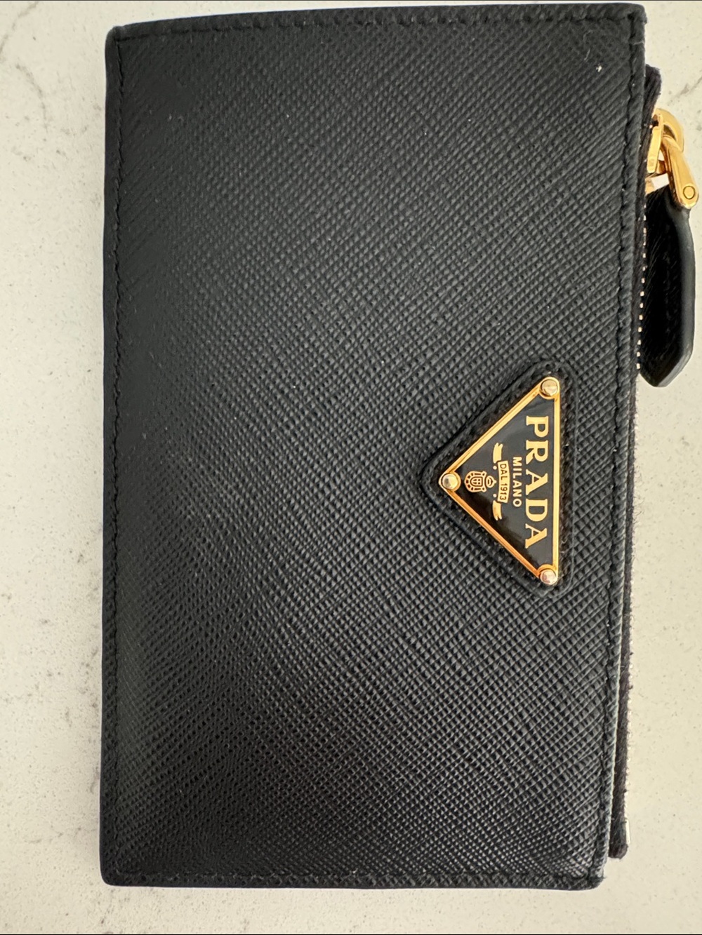Prada Black Saffiano Leather Card Holder - Picture 6 of 13